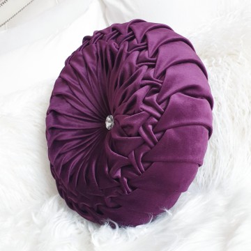 Perna decorativa catifea premium Crystal albastru regal 45/45 cm