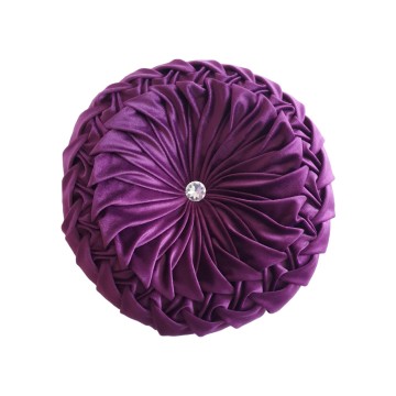 Perna decorativa catifea premium Crystal albastru regal 45/45 cm