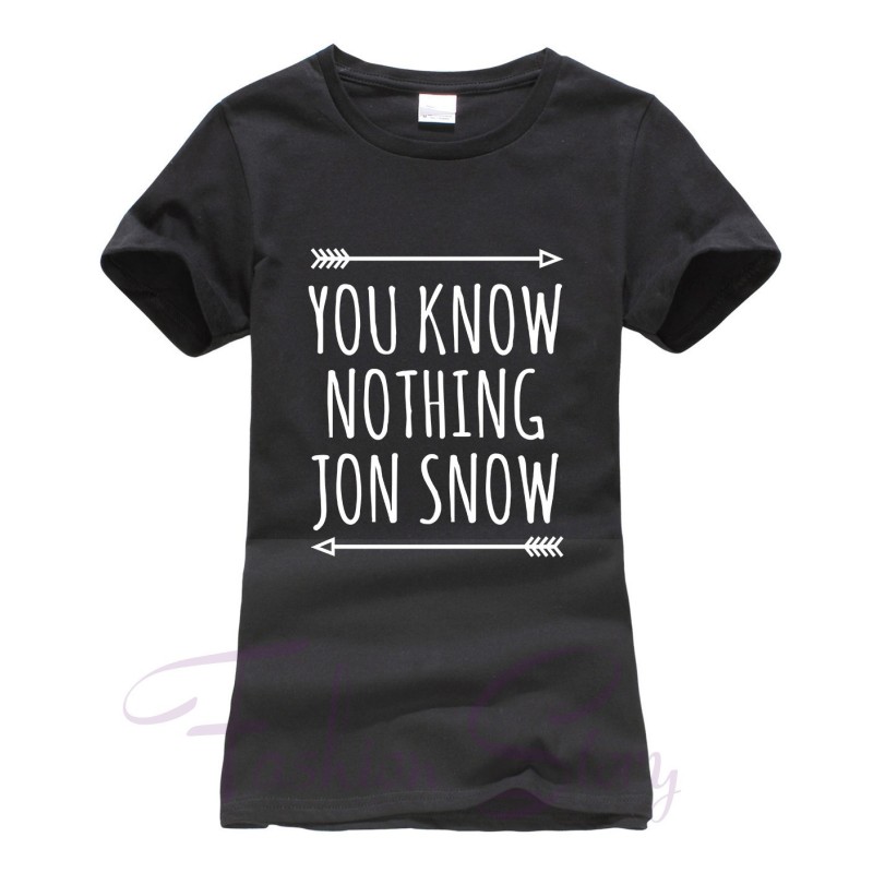 Tricou You Know Nothing Jon Snow Negru
